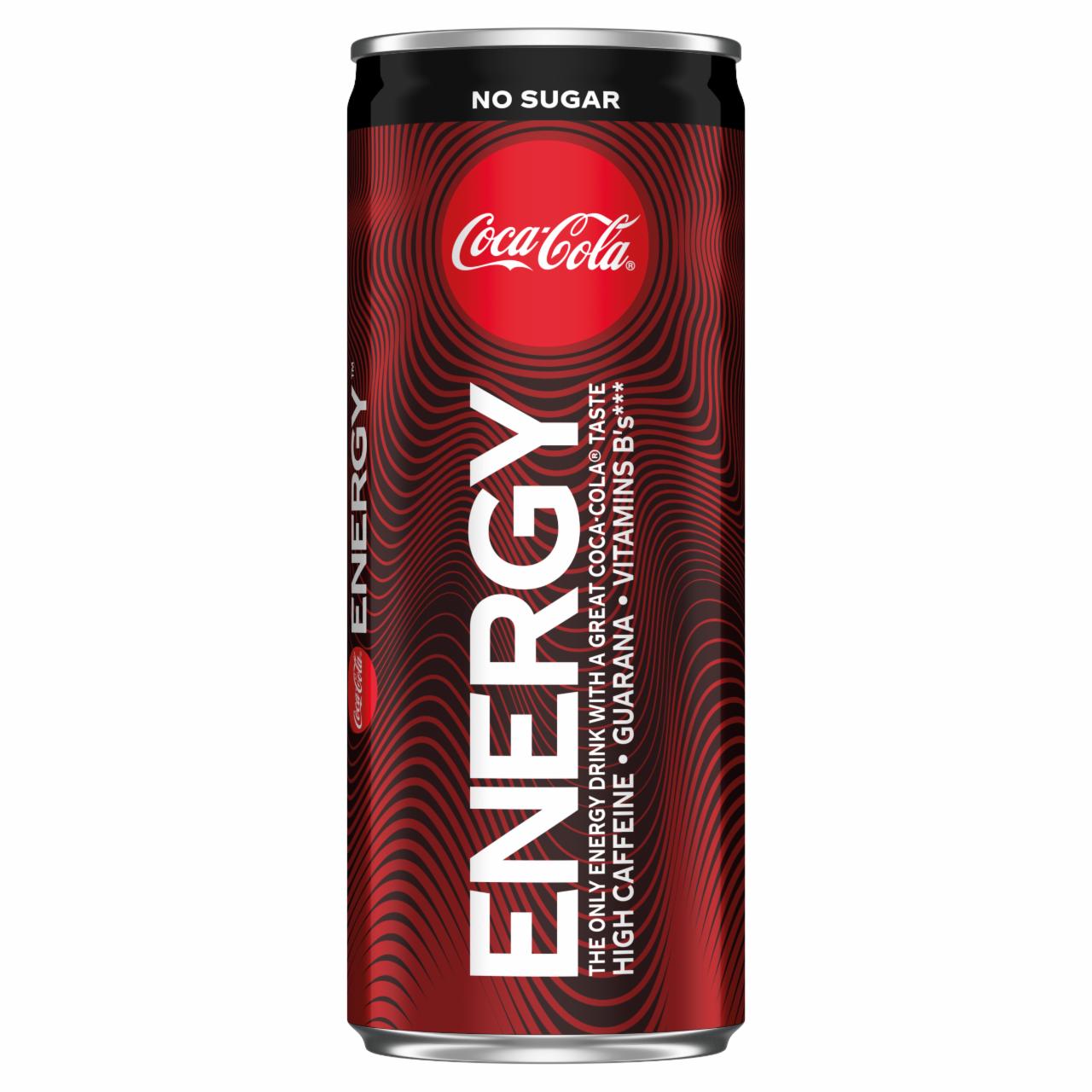 Zdjęcia - Coca-Cola Energy No Sugar Napój gazowany energetyzujący 250 ml