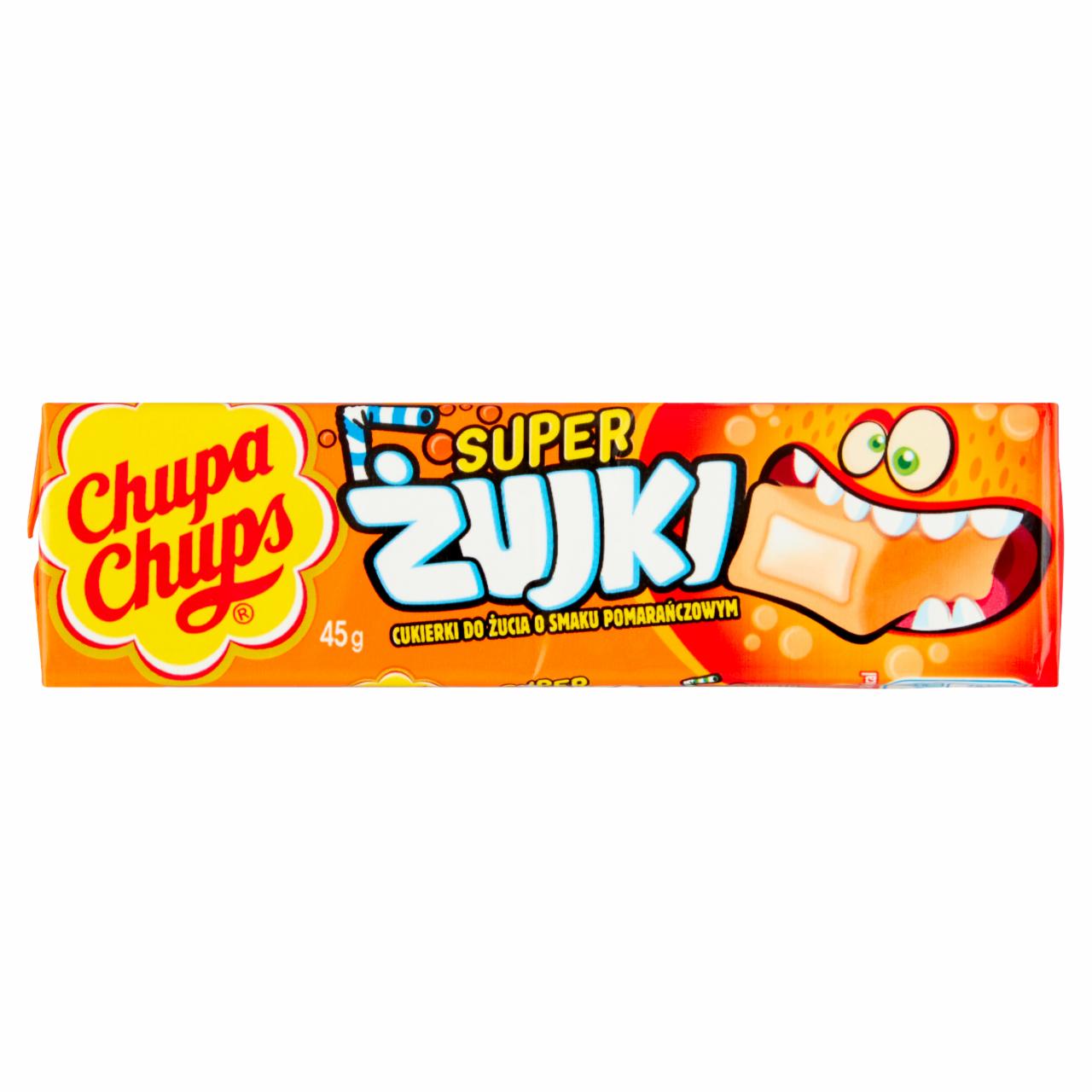 Zdjęcia - Chupa Chups Super żujki Cukierki do żucia o smaku pomarańczowym 45 g