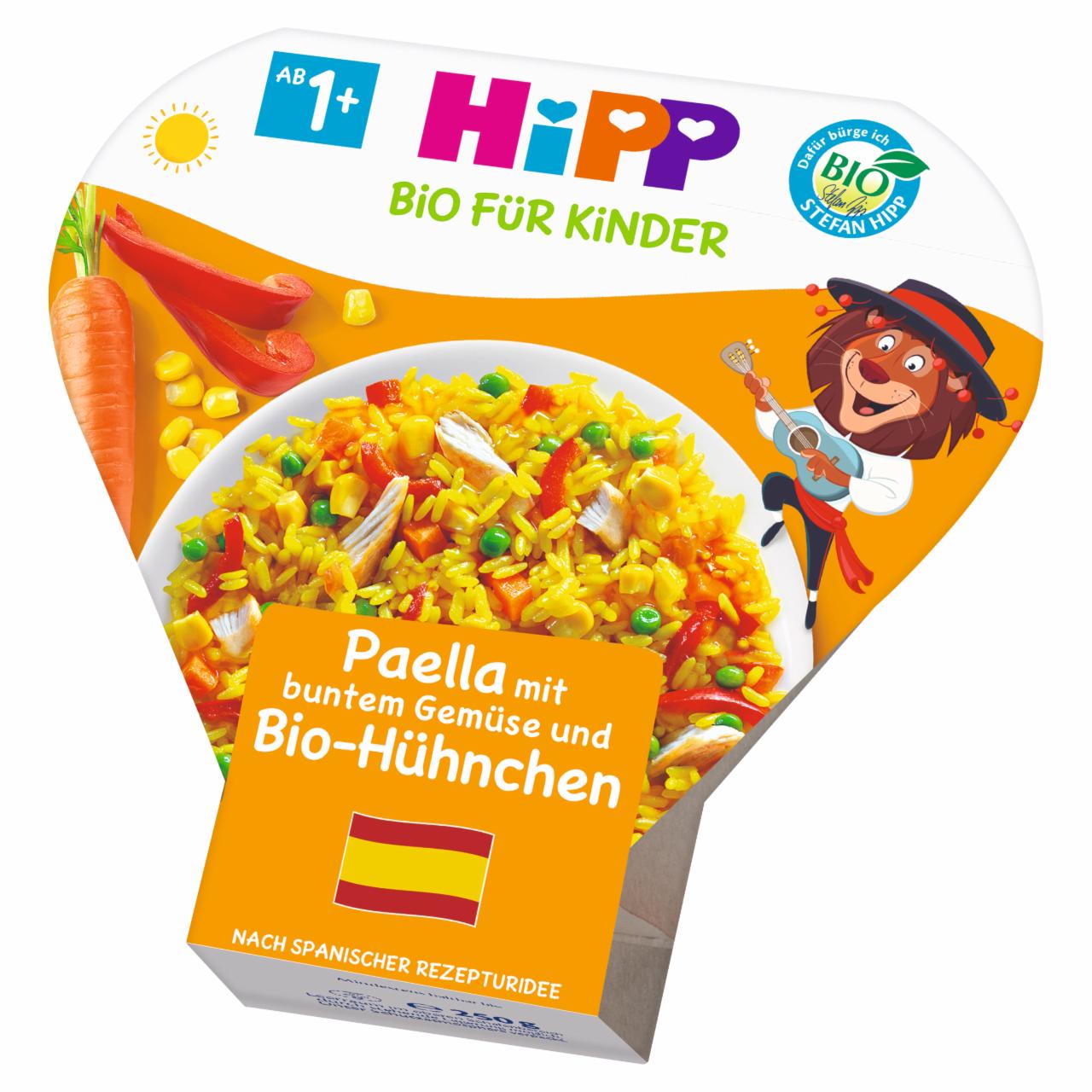 Zdjęcia - HiPP BIO Paella z kolorowymi warzywami i kurczakiem po 1. roku 250 g