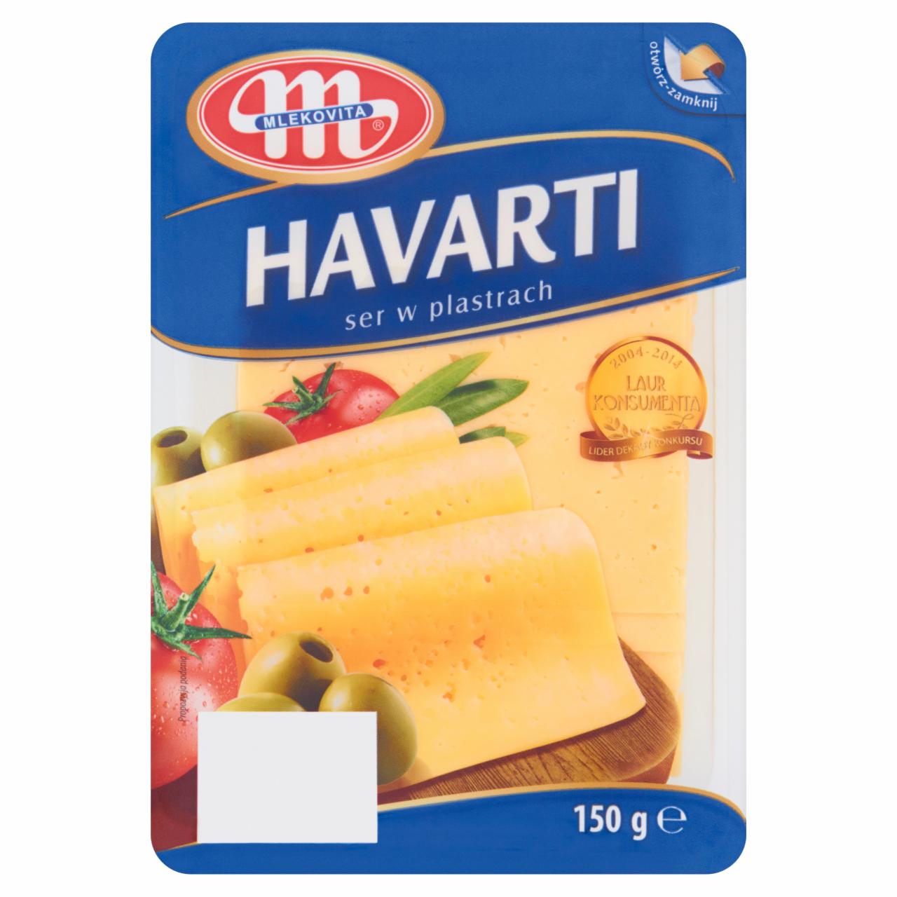 Zdjęcia - Mlekovita Havarti Ser w plastrach 150 g