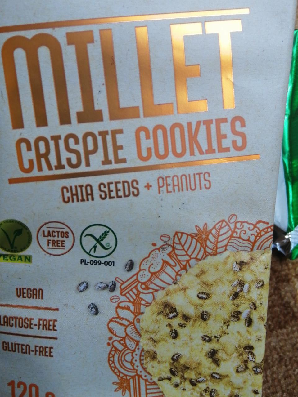 Zdjęcia - Millet Crispy Cookies Chia Seeds + Peanuts Frank & Oli
