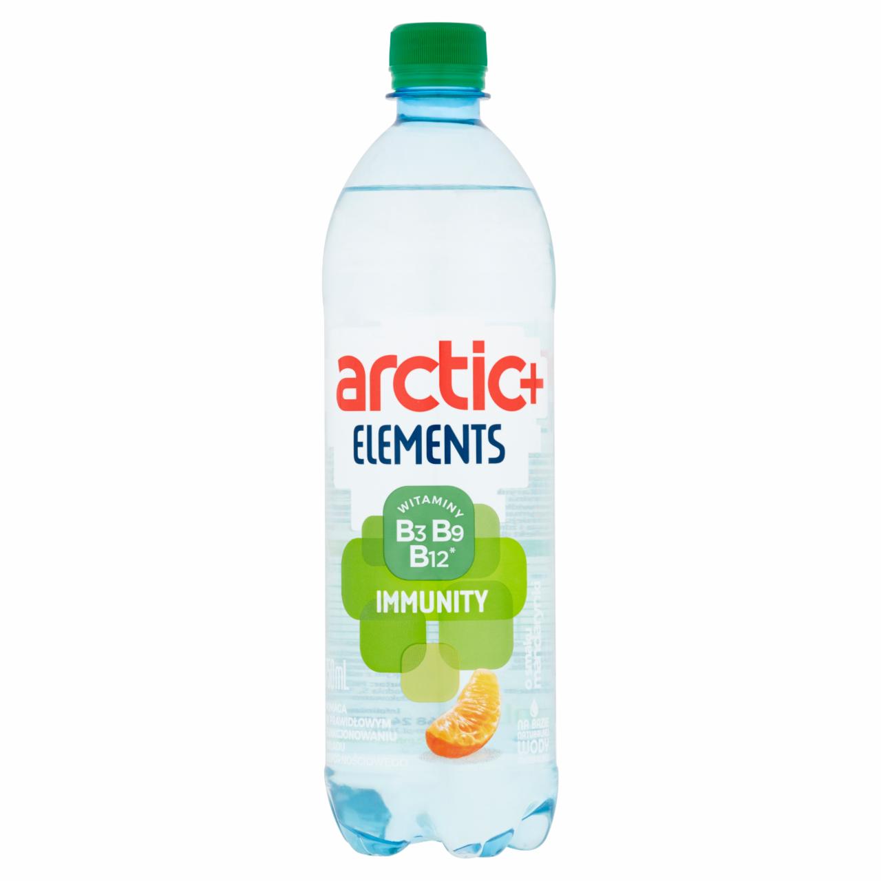 Zdjęcia - Arctic+ Elements Immunity Napój niegazowany o smaku mandarynki z witaminami B3 B9 i B12 750 ml