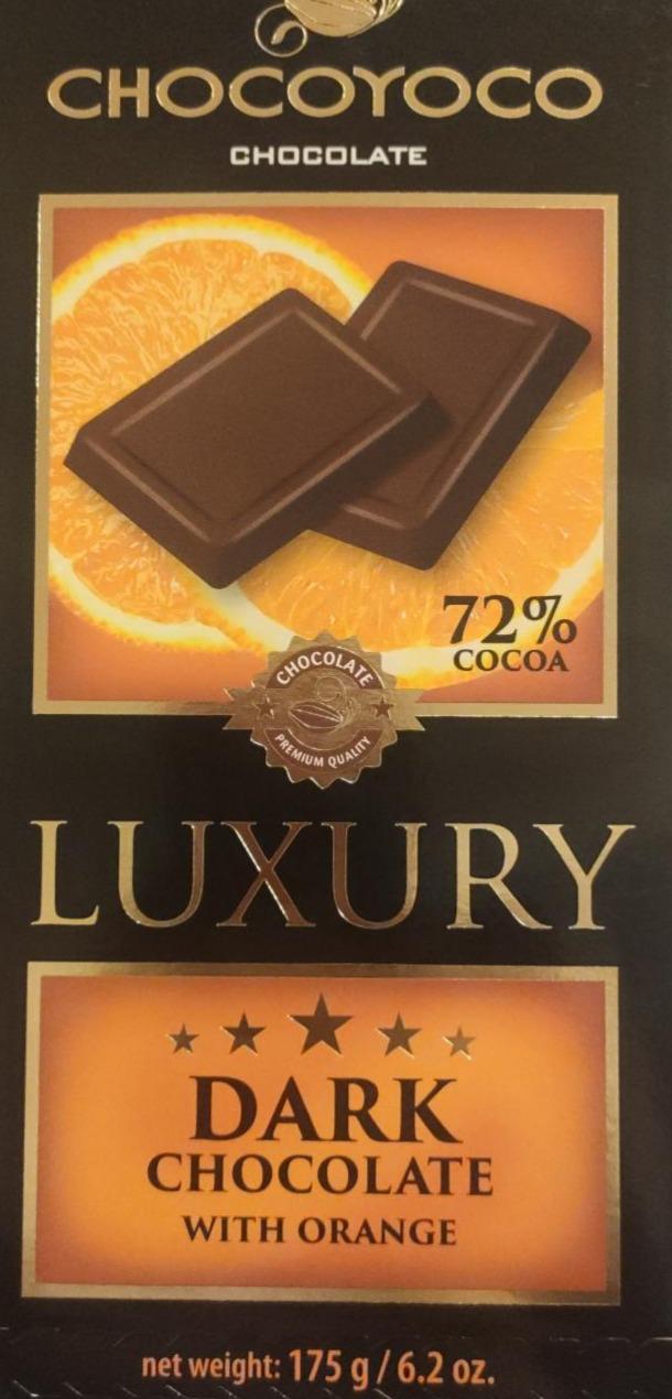 Zdjęcia - Chocoyoco Dark 72% Chocolate with orange