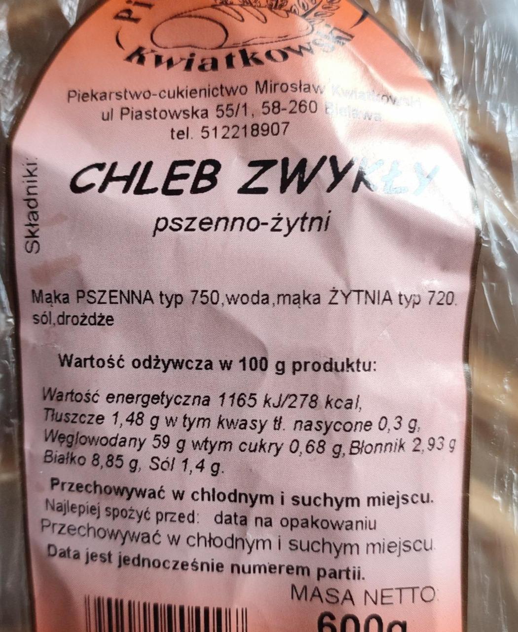 Zdjęcia - chleb zwykły pszenno żytni piekarnia kwiatkowski