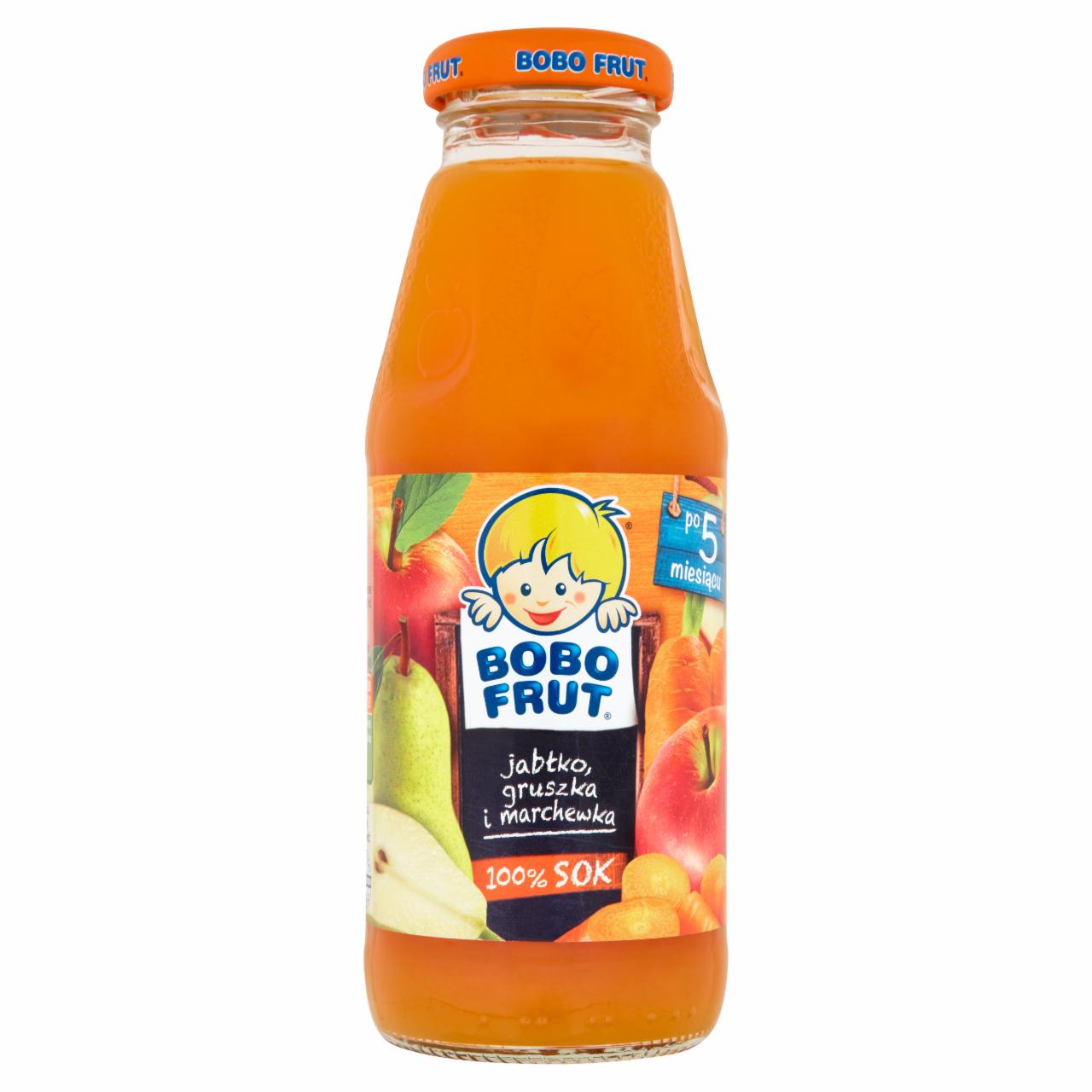 Zdjęcia - Bobo Frut 100% Sok jabłko gruszka i marchewka po 5 miesiącu 300 ml