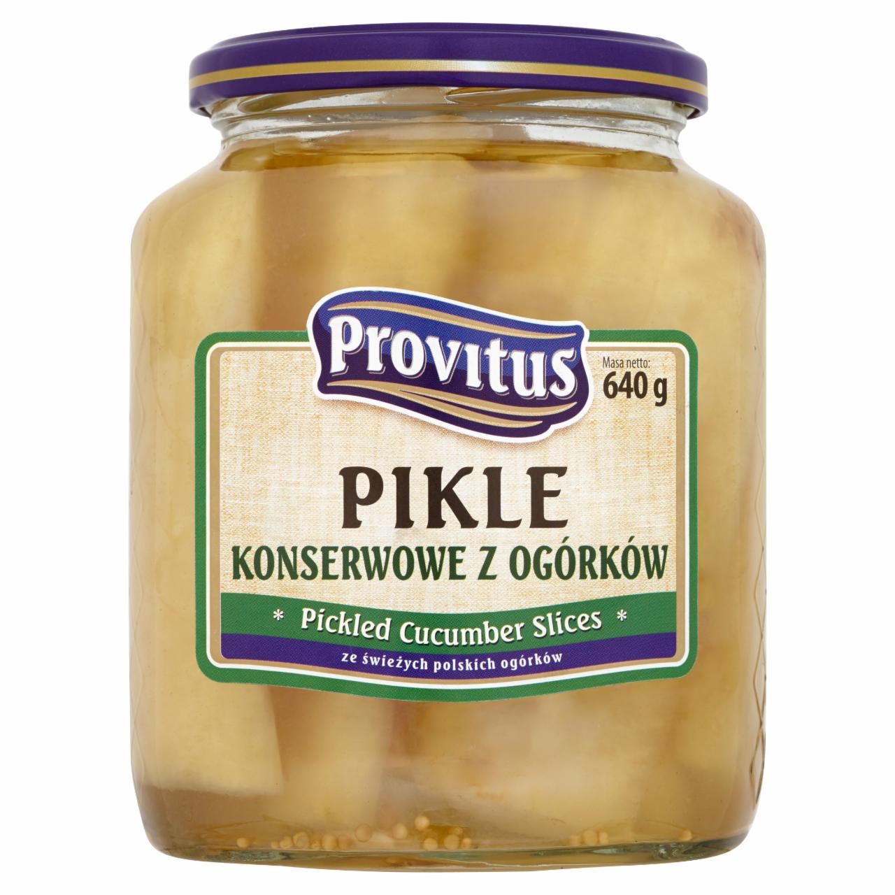 Zdjęcia - Provitus Pikle konserwowe z ogórków 640 g