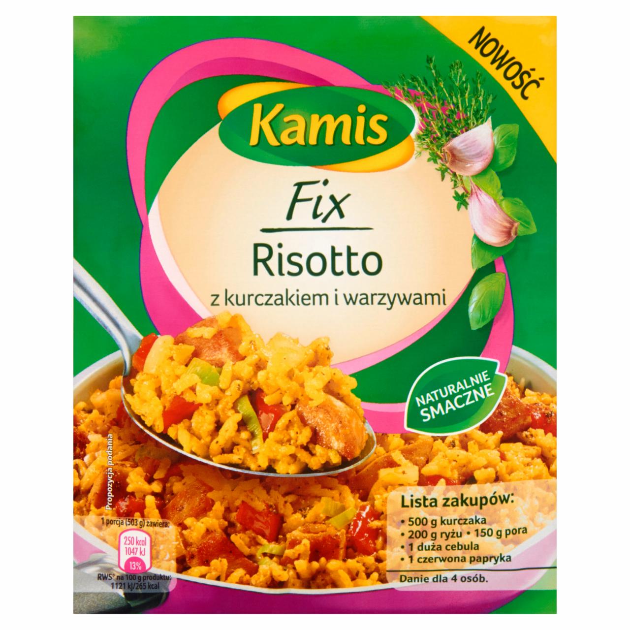 Zdjęcia - Kamis Fix Risotto z kurczakiem i warzywami 40 g