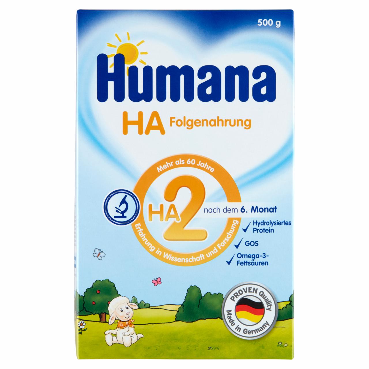 Zdjęcia - Humana HA 2 Hipoalergiczne mleko następne po 6. miesiącu 500 g
