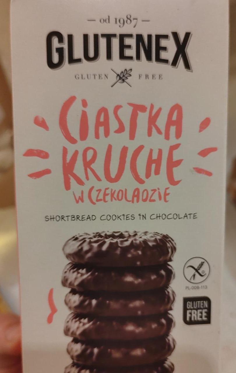 Zdjęcia - Ciastka kruche w czekoladzie Glutenex