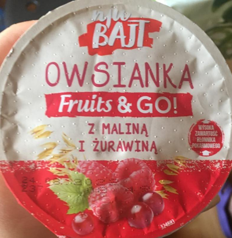 Zdjęcia - Owsianka frutis go z maliną i żurawiną nju bajt