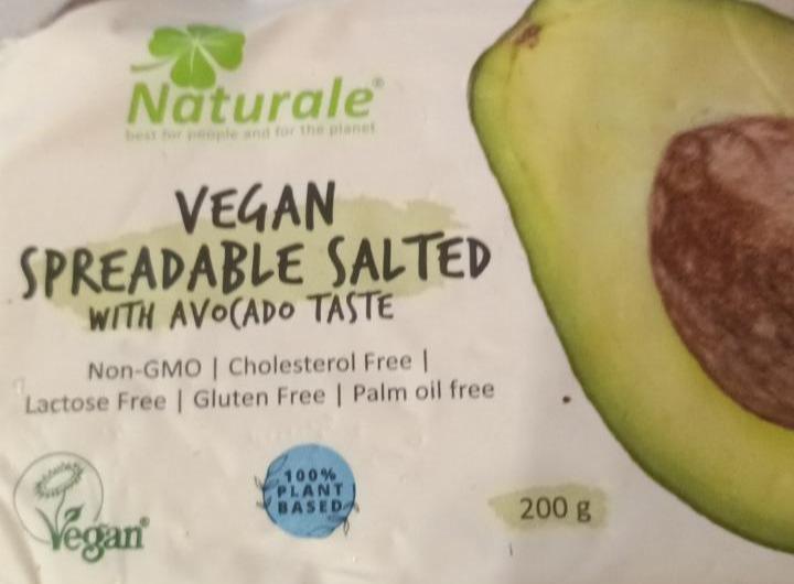 Zdjęcia - Vegan spreadable salted with avocado taste Naturale