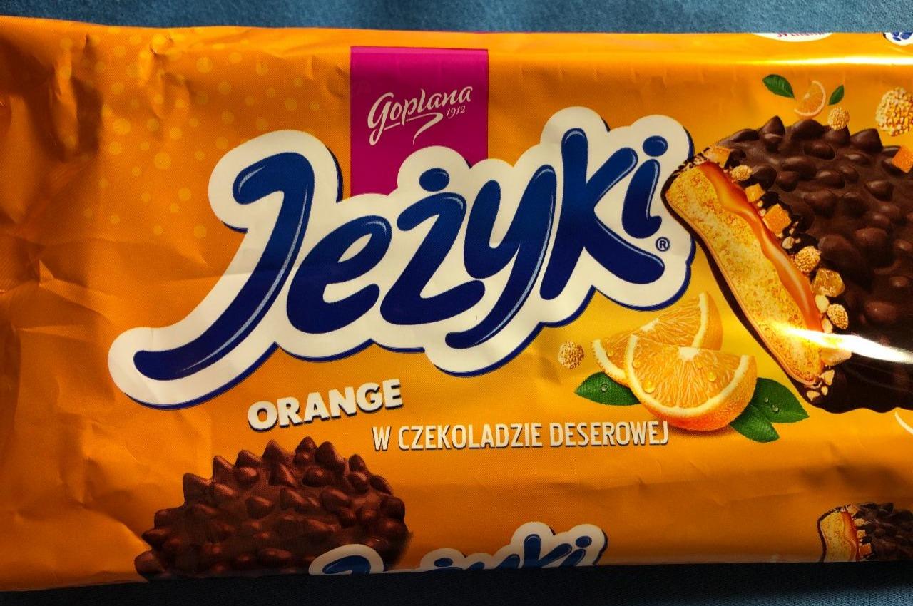 Zdjęcia - Jeżyki Orange w czekoladzie deserowej Goplana