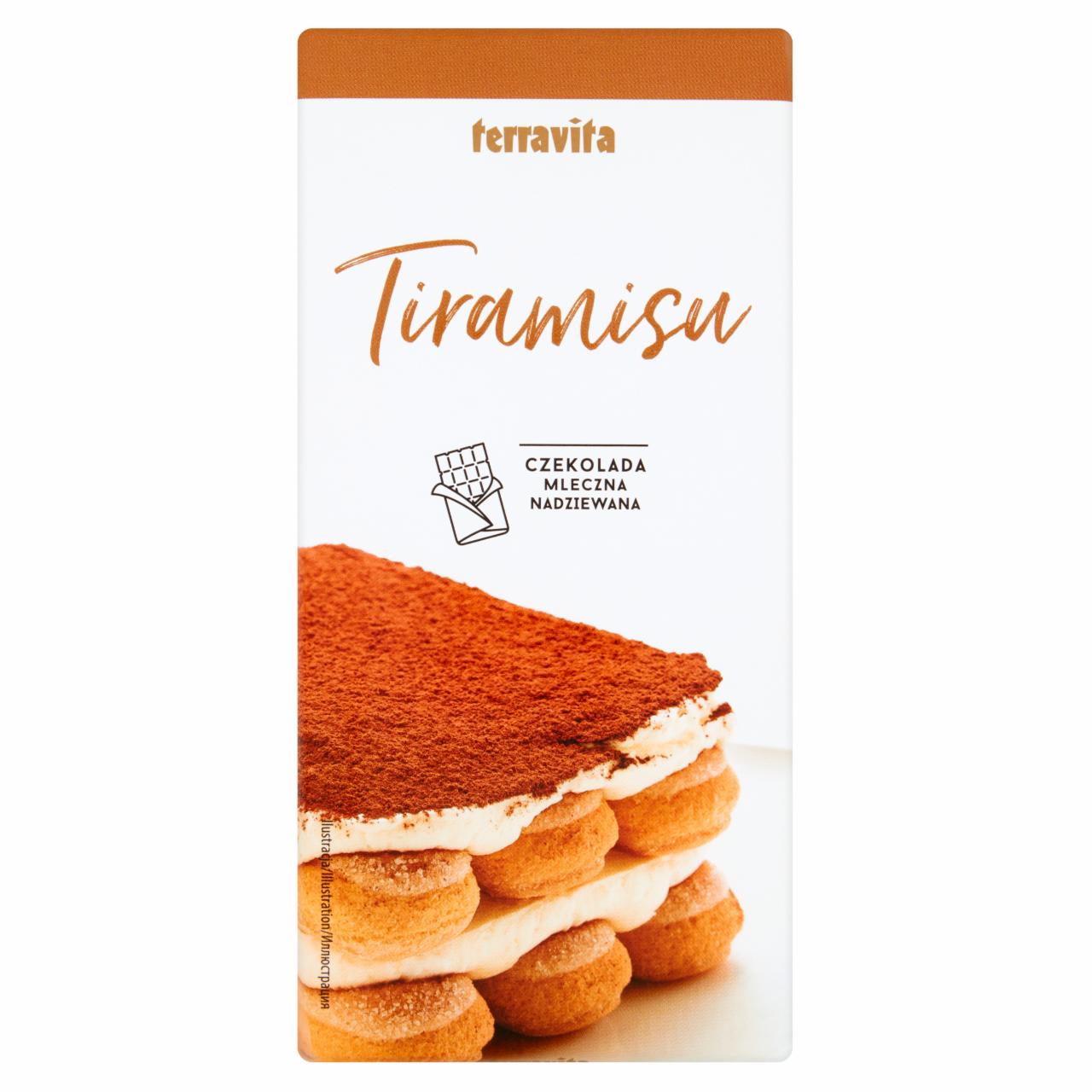 Zdjęcia - Terravita Czekolada mleczna nadziewana tiramisu 100 g