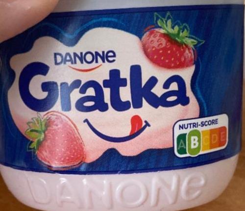 Zdjęcia - Gratka Deser o smaku truskawkowym Danone