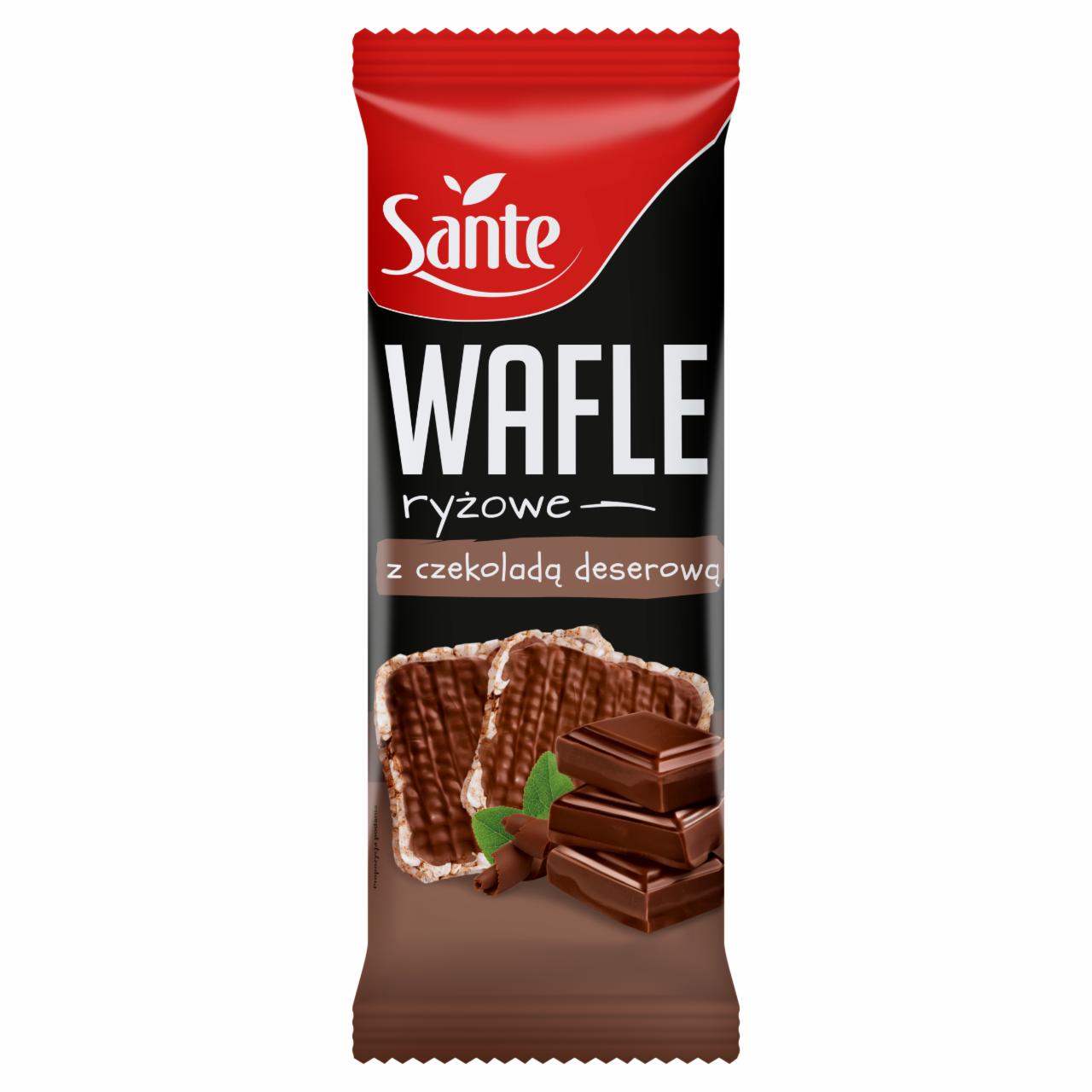 Zdjęcia - Wafle ryżowe z czekoladą deserową Sante