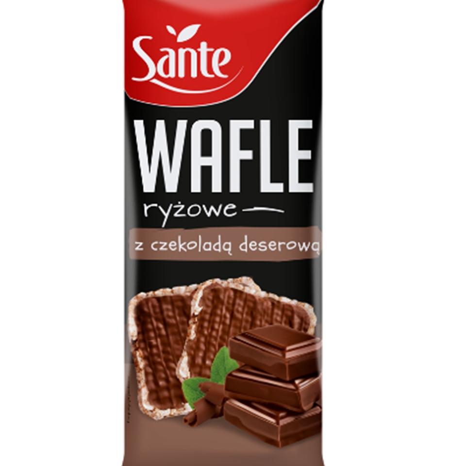 Zdjęcia - Wafle ryżowe z czekoladą deserową Sante