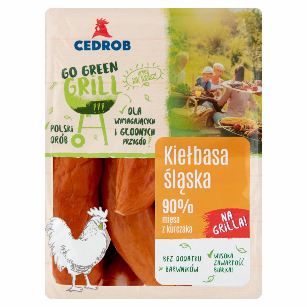 Zdjęcia - Cedrob Go Green Grill Kiełbasa śląska z kurczaka 860 g
