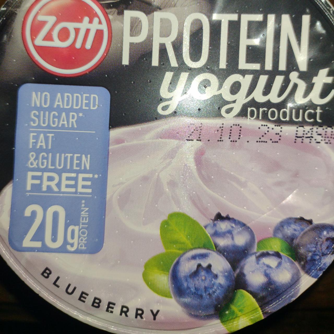 Zdjęcia - Protein yogurt product Blueberry Zott