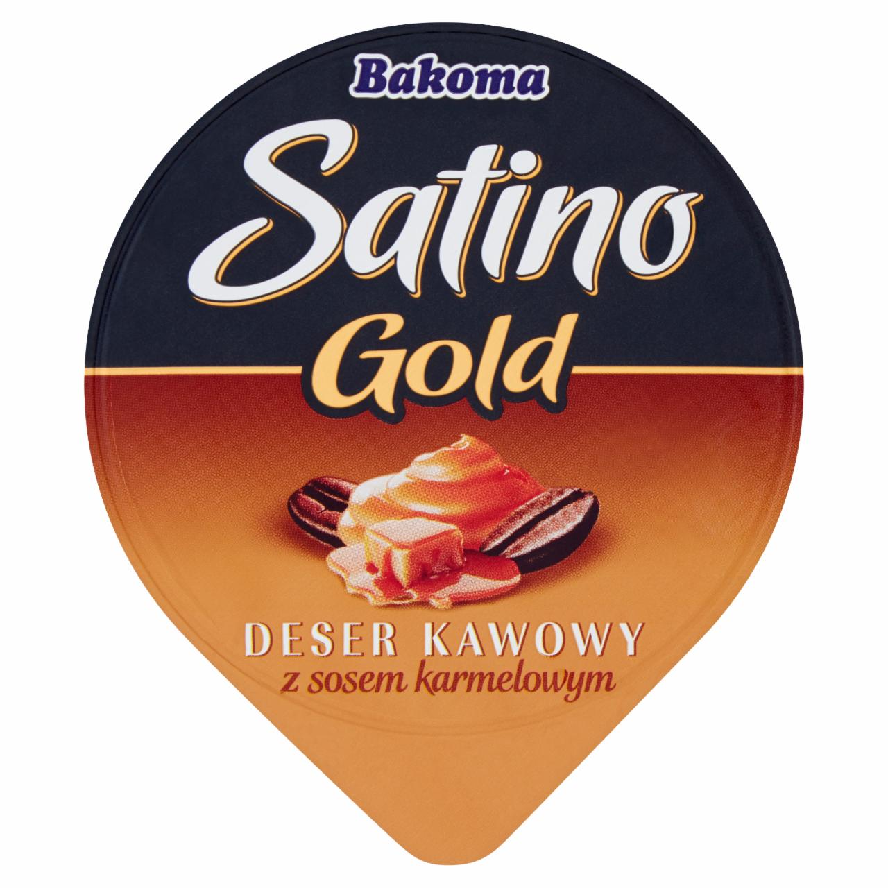 Zdjęcia - Bakoma Satino Gold Deser kawowy z sosem o smaku karmelowym 135 g