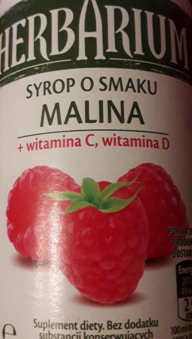 Zdjęcia - SYROP O SMAKU MALINA herbarium