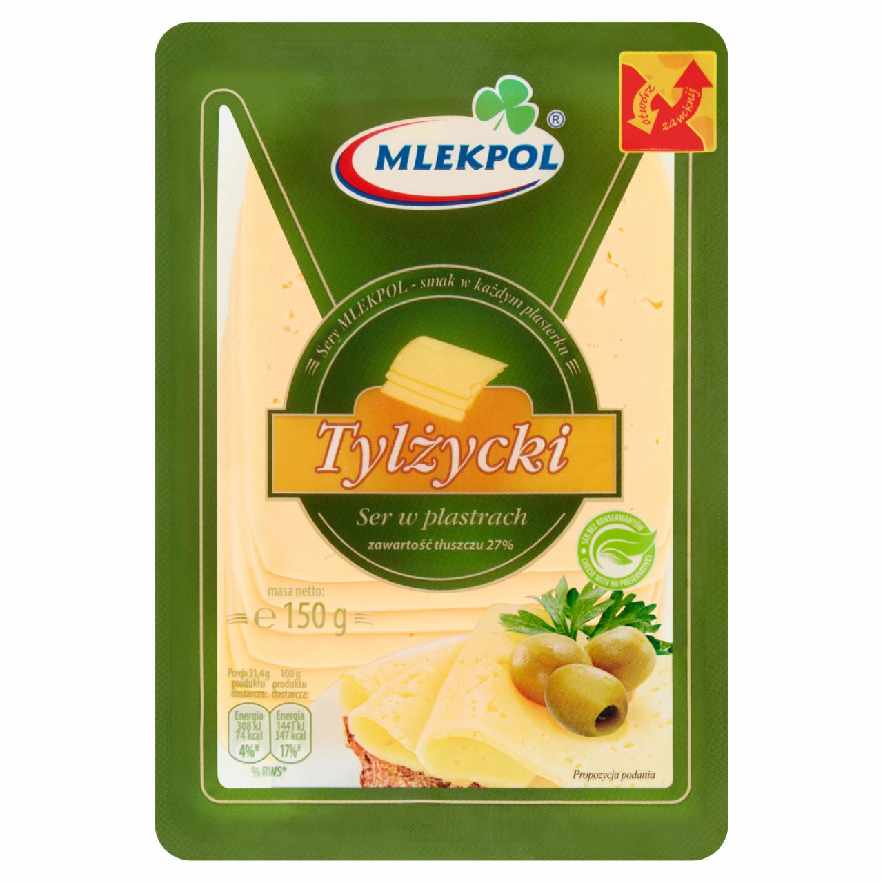 Zdjęcia - Mlekpol Ser tylżycki w plastrach 150 g