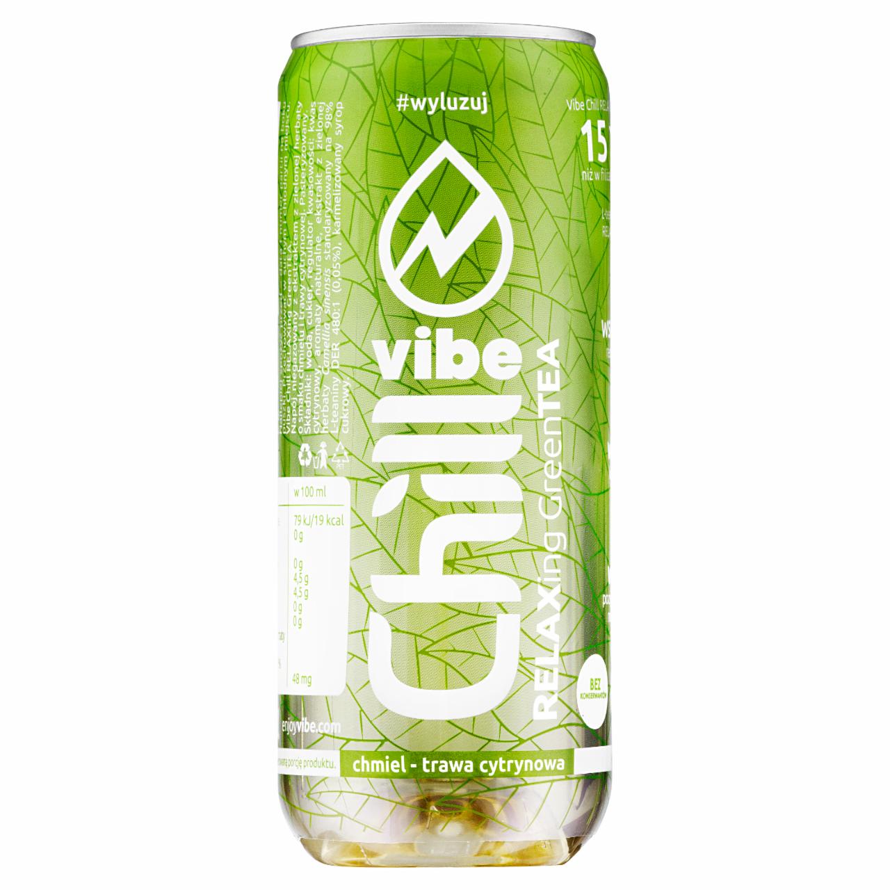 Zdjęcia - Vibe Chill Relaxing Green Tea Chmiel-trawa cytrynowa Napój niegazowany 315 ml