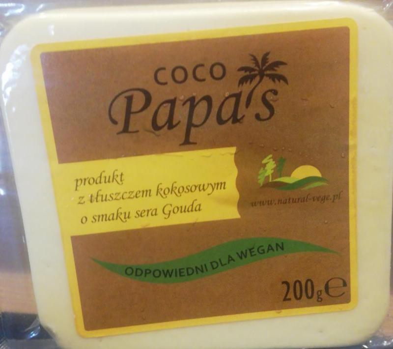 Zdjęcia - Coco Papa's produkt z tłuszczem kokosowym o smaku sera Gouda