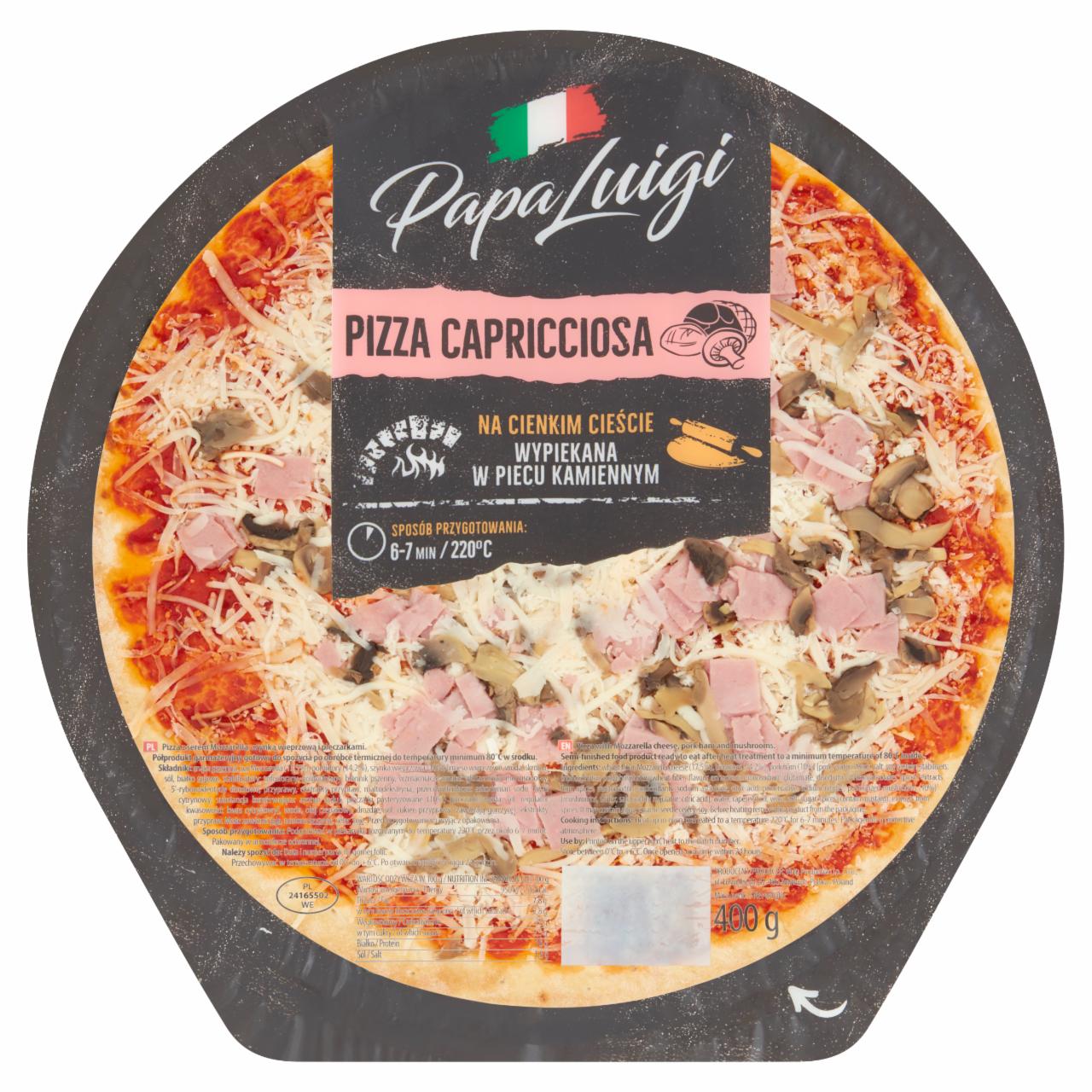 Zdjęcia - Papa Luigi Pizza capricciosa 400 g