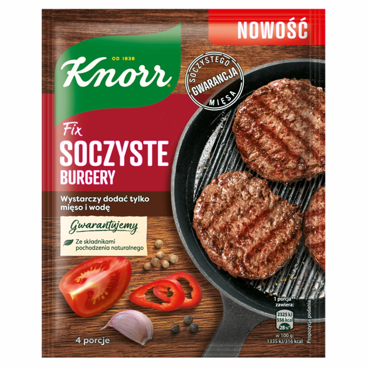 Zdjęcia - Knorr Fix soczyste burgery 70 g
