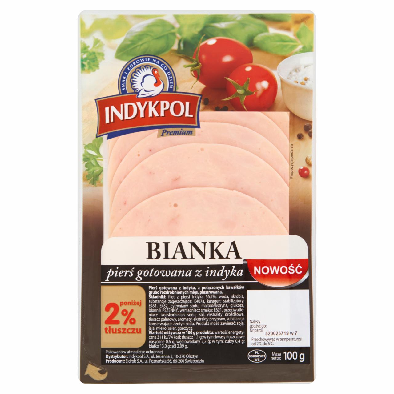 Zdjęcia - Indykpol Premium Bianka Pierś gotowana z indyka 100 g