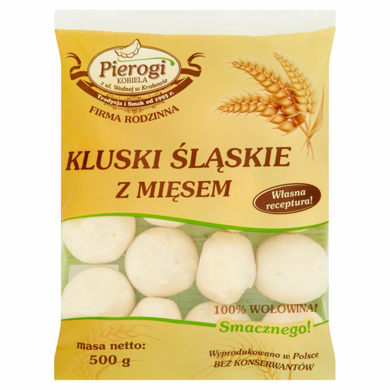 Zdjęcia - Pierogi Kobiela Kluski śląskie z mięsem 500 g