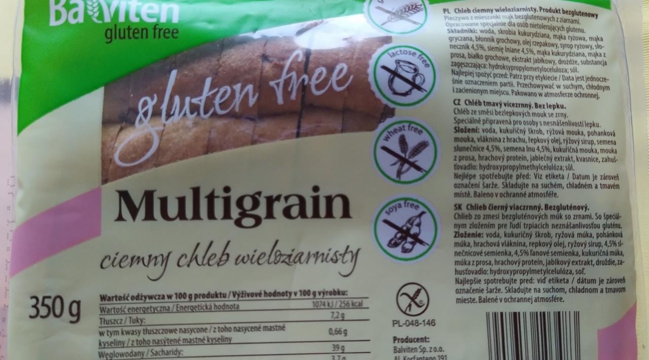 Zdjęcia - Chleb Ciemny Wieloziarnisty Multigrain gluten free Balviten