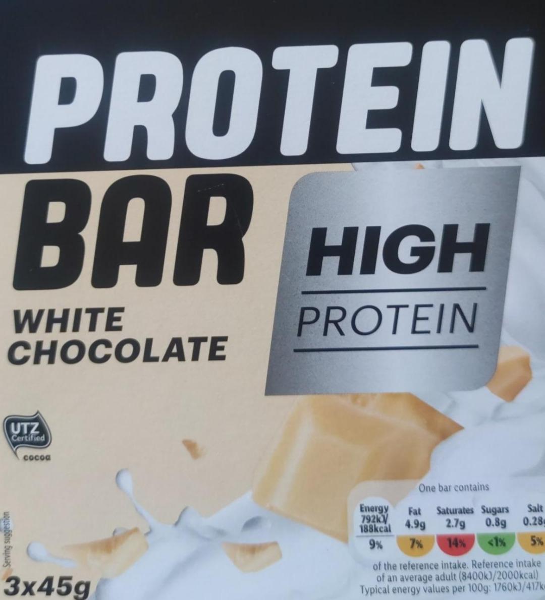 Zdjęcia - protein bar white chocolate Lidl