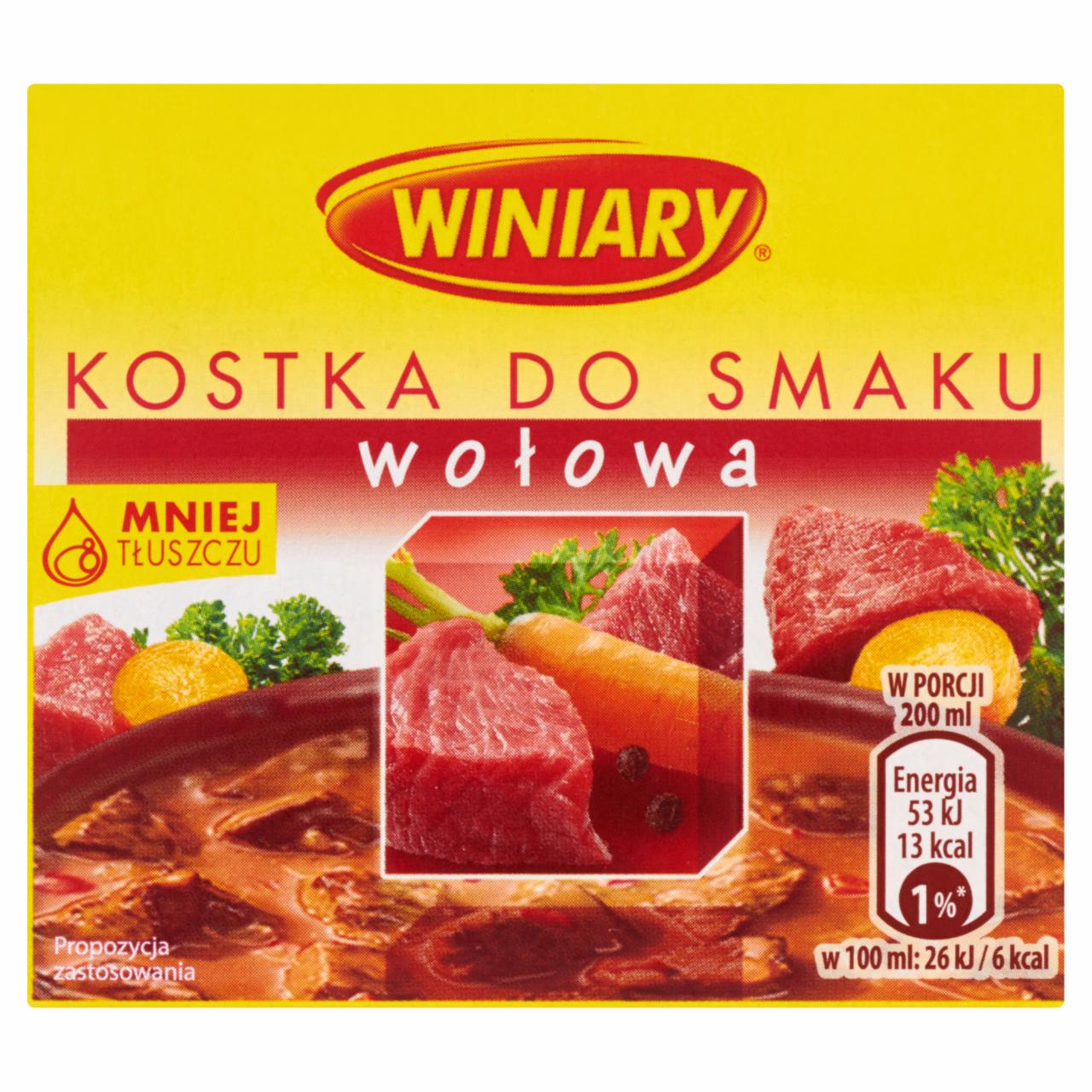 Zdjęcia - Winiary Kostka do smaku wołowa 60 g (6 kostek)