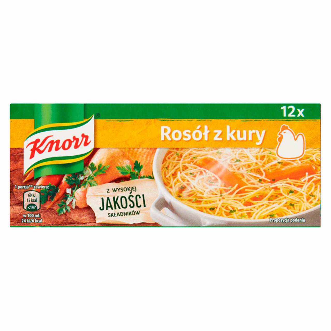 Zdjęcia - Knorr Rosół z kury 120 g (12 x 10 g)