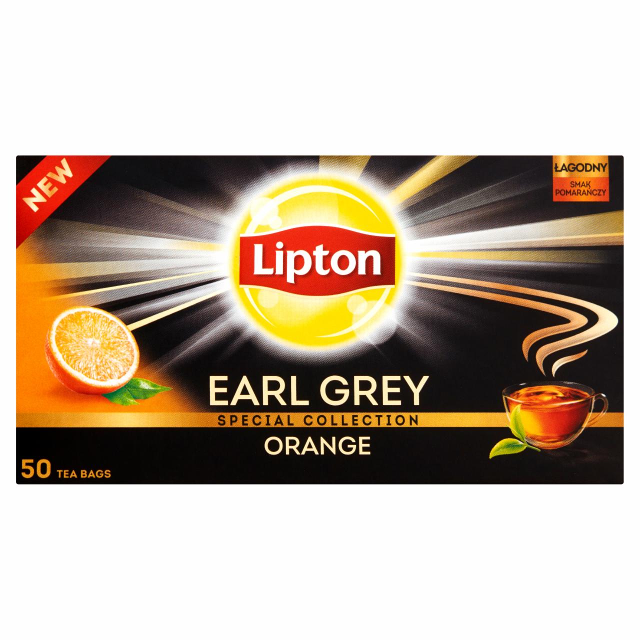 Zdjęcia - Lipton Earl Grey Orange Herbata czarna 70 g (50 torebek)