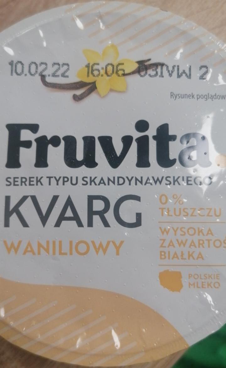 Zdjęcia - Serek typu Skandynawskiego Kvarg waniliowy FruVita