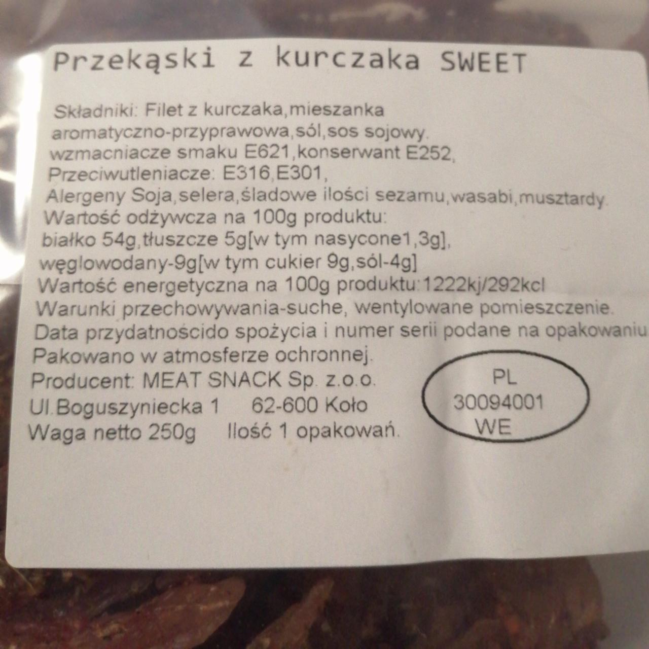 Zdjęcia - Przekąski z kurczaka sweet meat snack