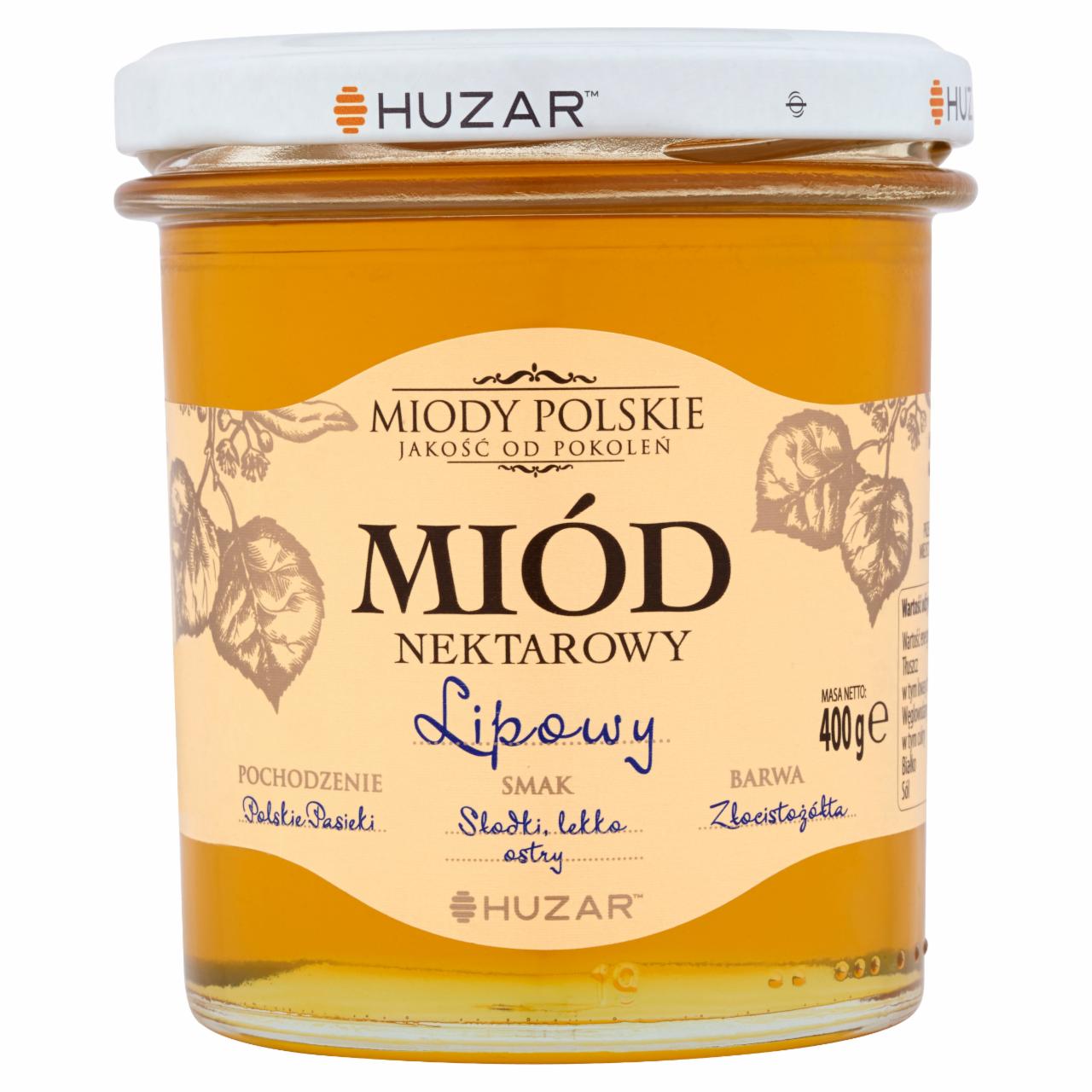 Zdjęcia - Huzar Miody polskie Miód nektarowy lipowy 400 g