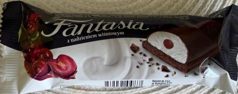 Zdjęcia - Fantasia Batonik mleczny z nadzieniem wiśniowym 27 g