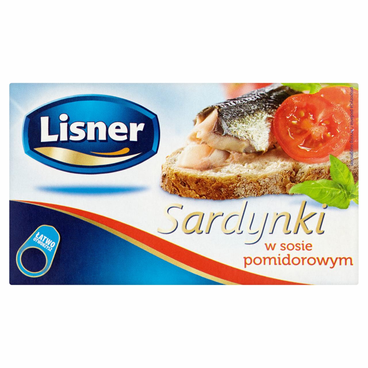 Zdjęcia - Lisner Sardynki w sosie pomidorowym 120 g