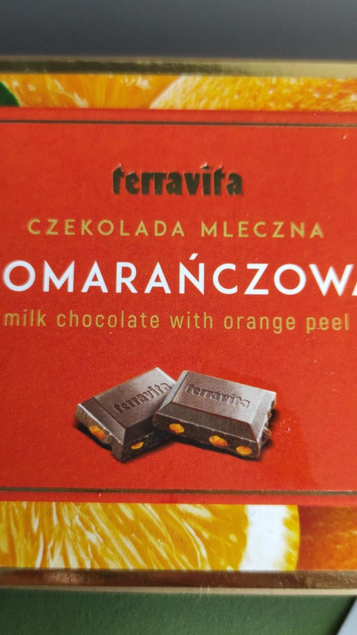 Zdjęcia - Terravita Czekolada mleczna pomarańczowa 250 g