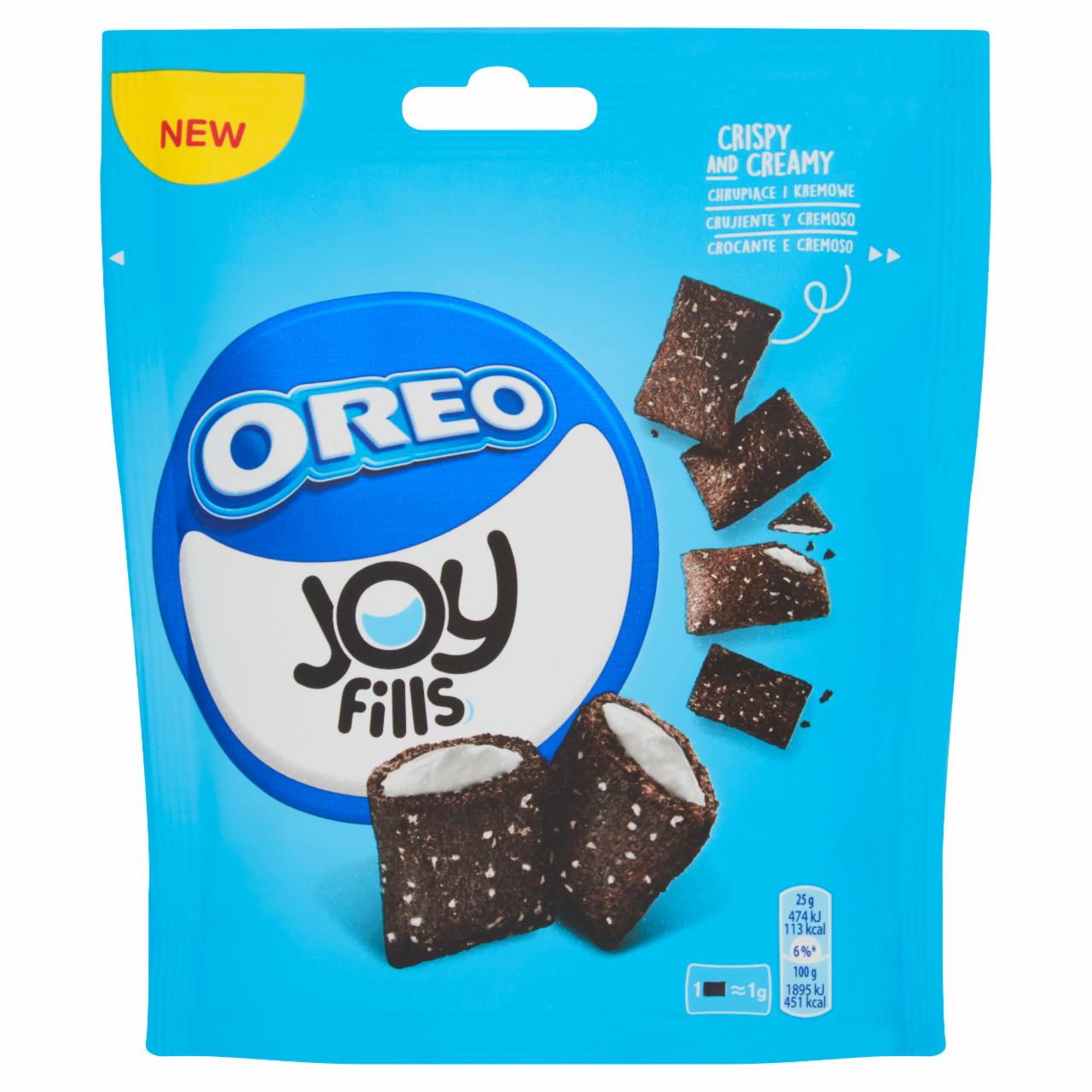 Zdjęcia - Oreo Joy Fills Poduszeczki pszenne z kakao i kremowym nadzieniem o smaku waniliowym 75 g