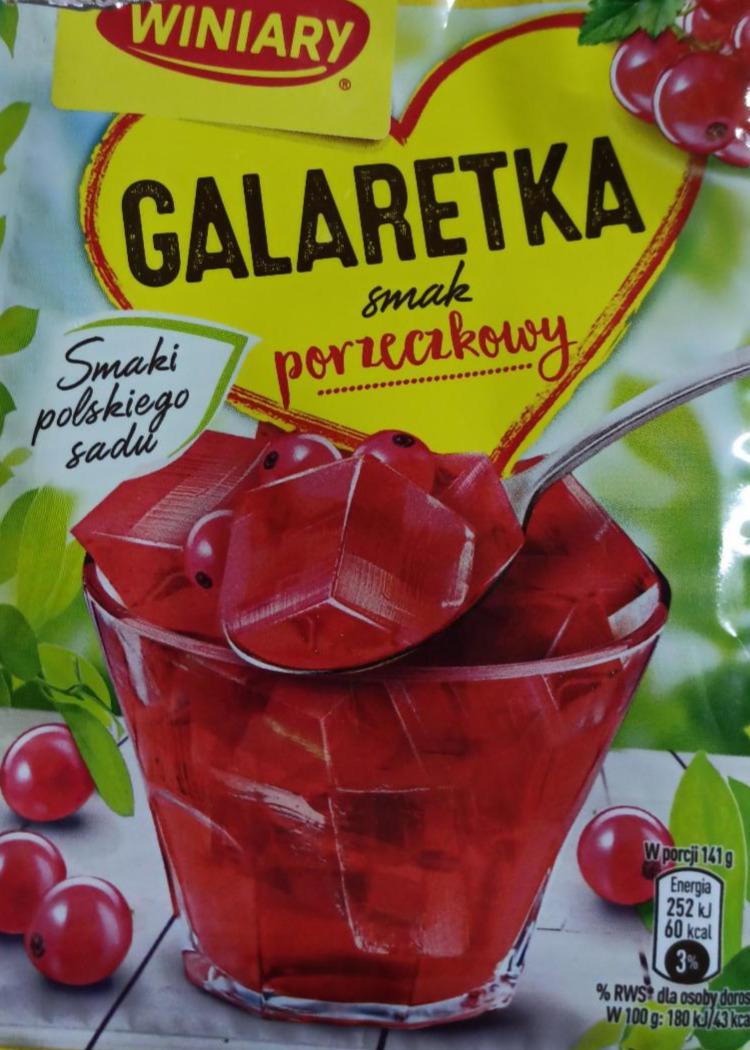 Zdjęcia - Winiary Galaretka smak porzeczkowy 47 g