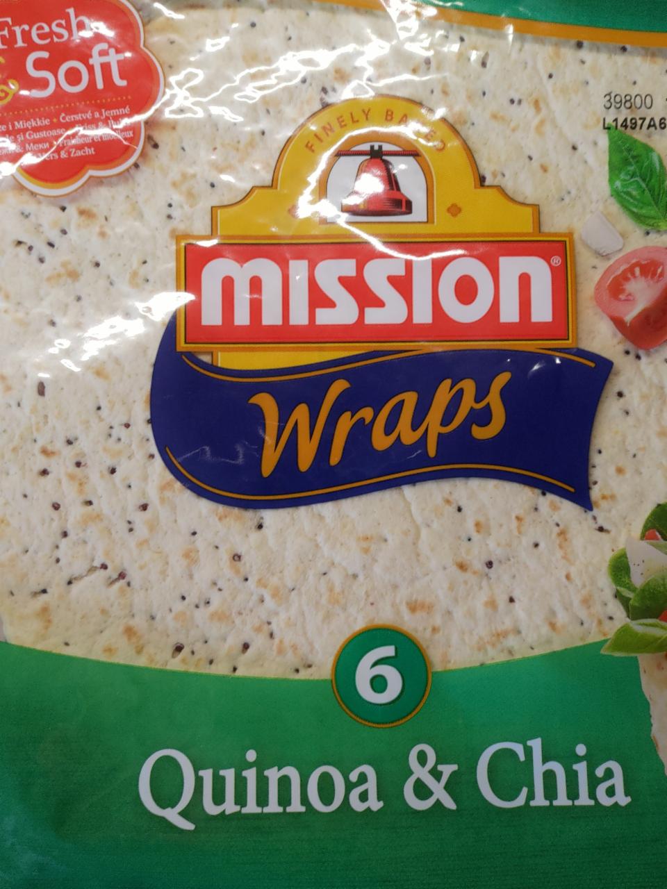 Zdjęcia - Mission Wraps Quinoa & Chia Tortille z mąki pszennej 370 g (6 sztuk)