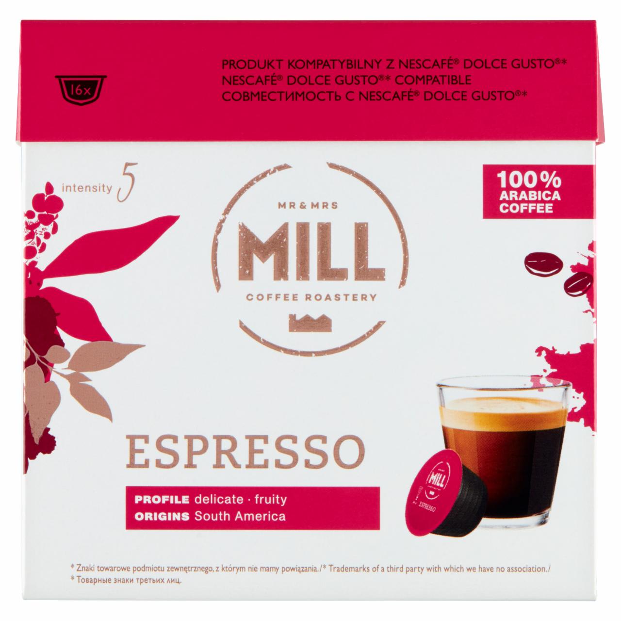 Zdjęcia - Mr & Mrs Mill Espresso Kawa w kapsułkach 96 g (16 x 6 g)