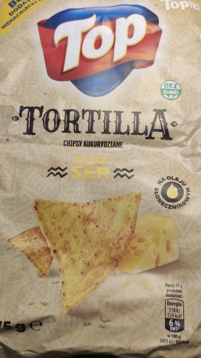 Zdjęcia - Tortilla chipsy kukurydziane smak ser Top