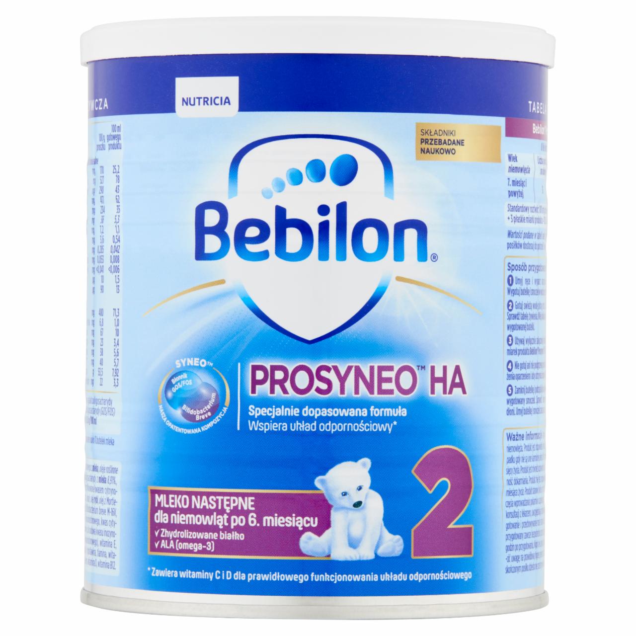 Zdjęcia - Bebilon Prosyneo HA 2 Mleko następne dla niemowląt po 6. miesiącu 400 g