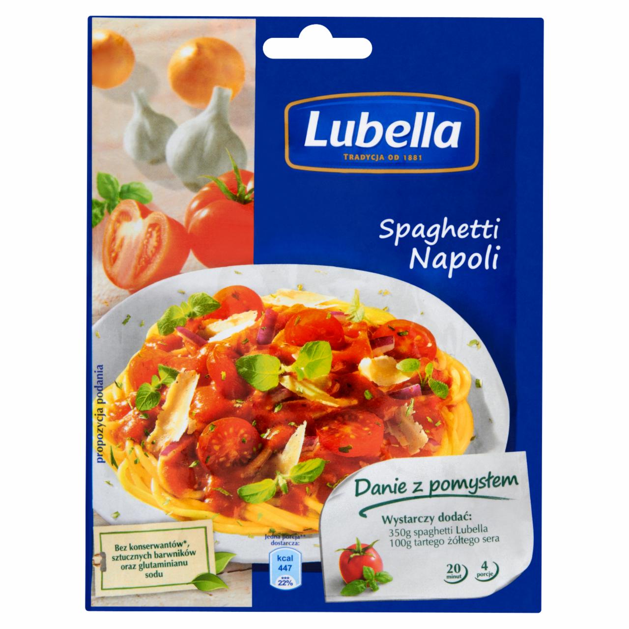 Zdjęcia - Lubella Danie z pomysłem Spaghetti Napoli 45 g