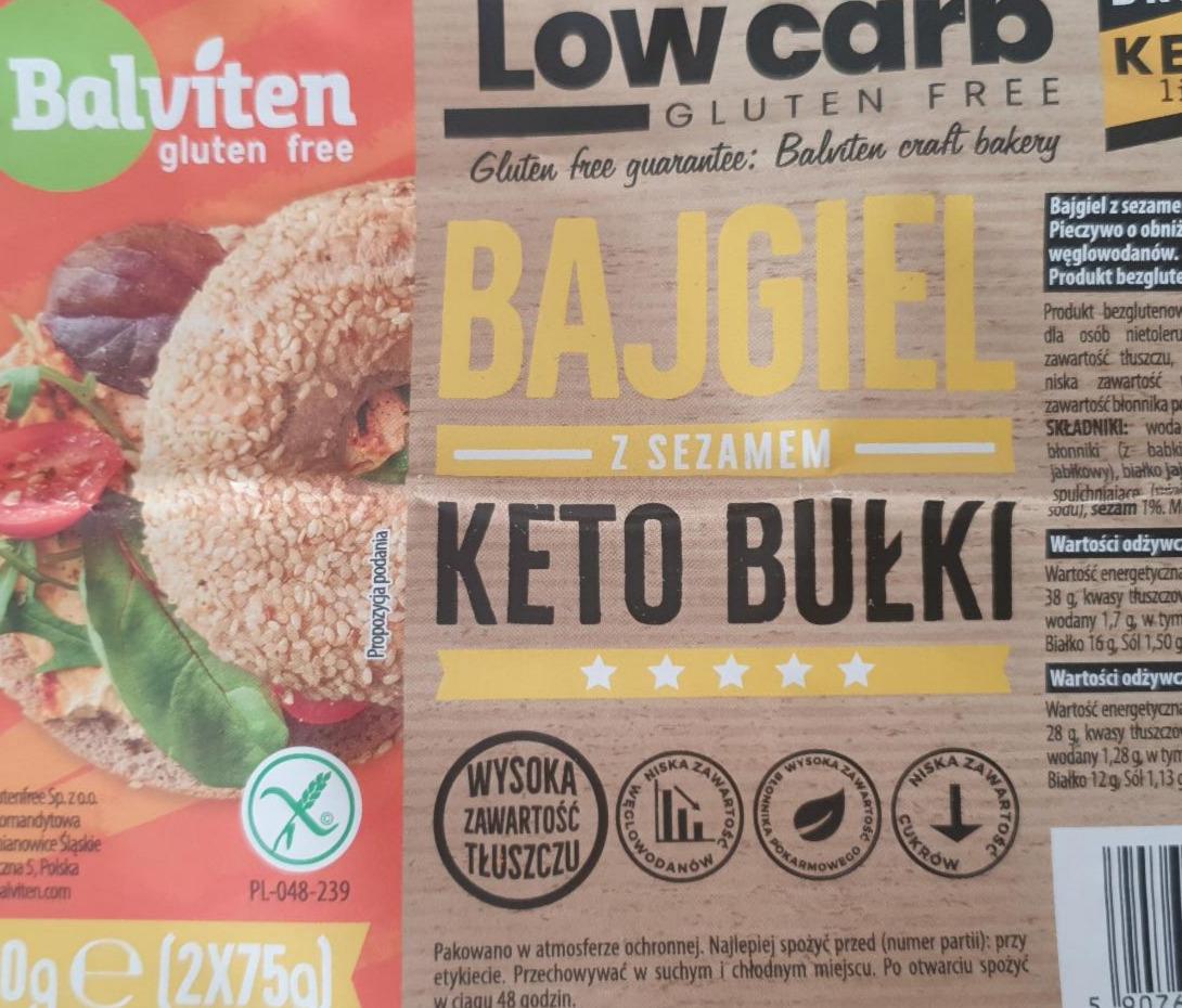 Zdjęcia - Bajgiel z sezamem keto bułki low carb Balviten